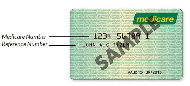 medicare card sample